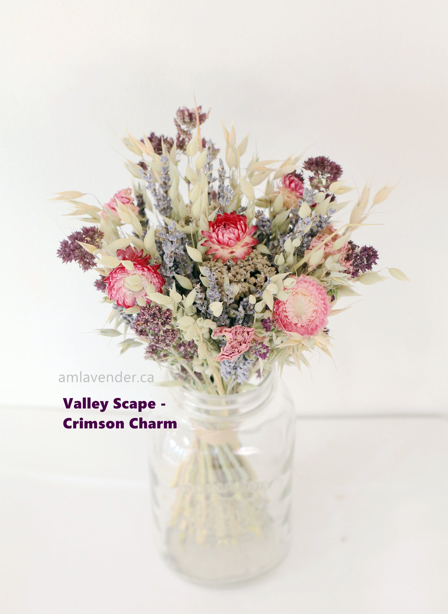 Bouquet: Valley Scape - Crimson Charm | AM Lavender