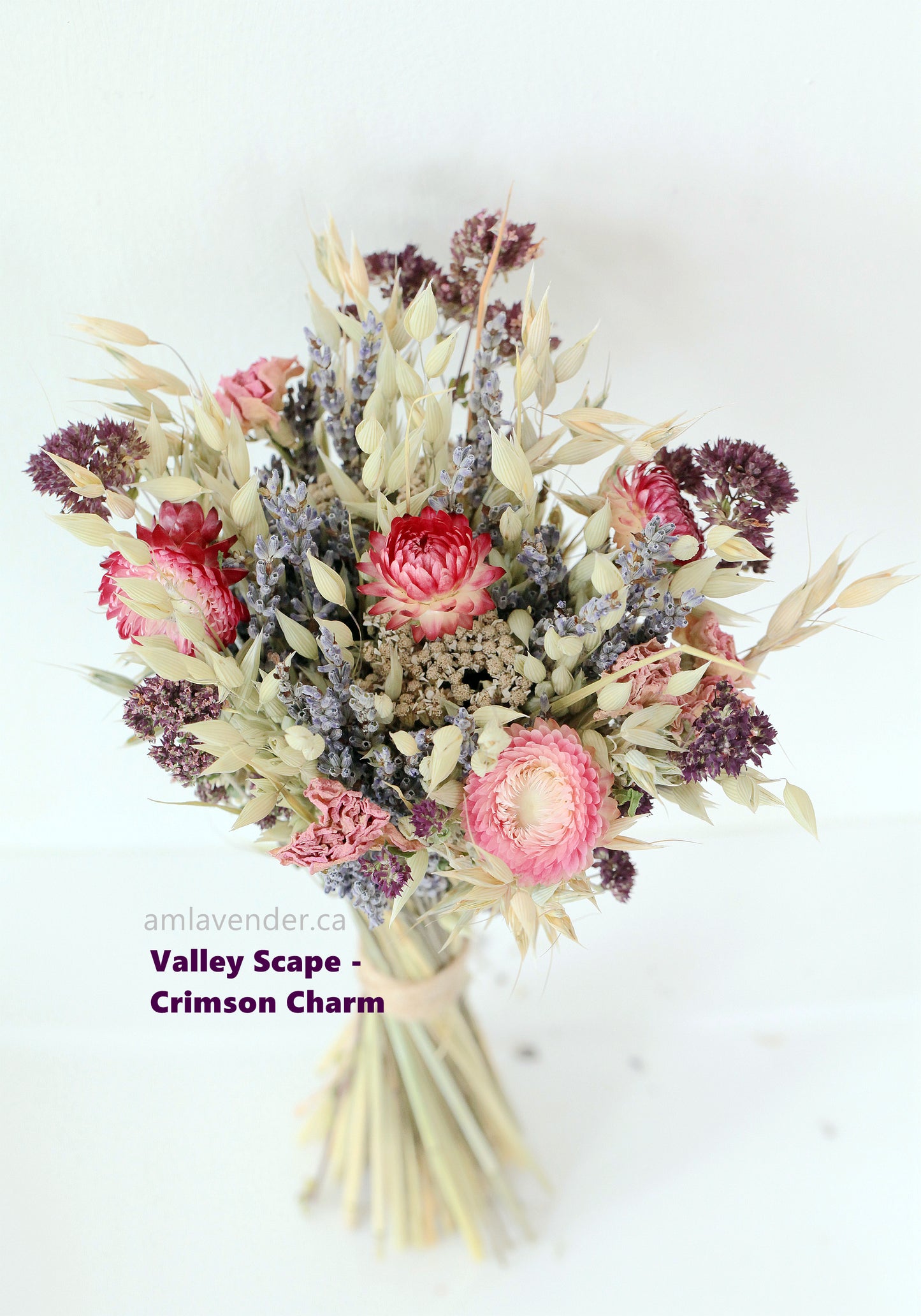 Bouquet: Valley Scape - Crimson Charm | AM Lavender