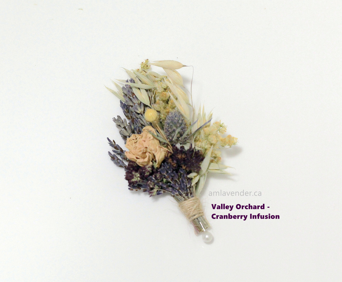 Boutonniere / Corsage : Valley Orchard - Cranberry Infusion | AM Lavender