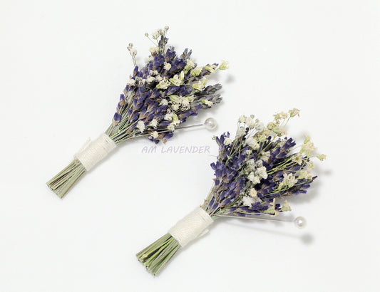 Boutonniere / Corsage : Valley Pottery: Delft Blue | AM Lavender