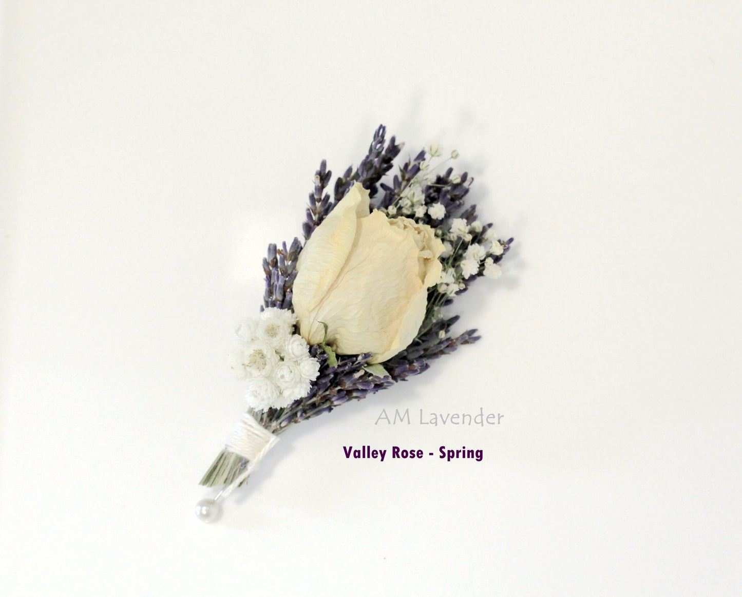 Boutonniere / Corsage : Valley Rose - Spring | AM Lavender