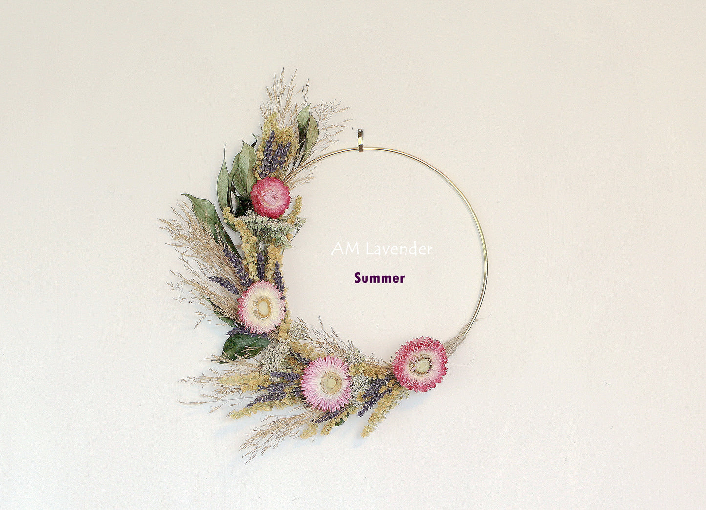 Dried Flower Wreath: Calming | AM Lavender