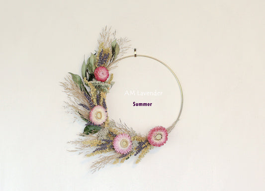 Dried Flower Wreath: Calming | AM Lavender