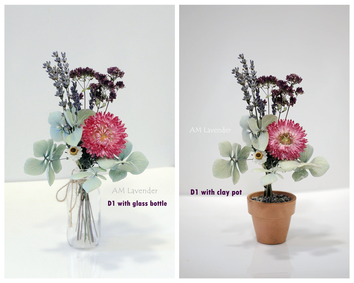 Mini Bouquet with Optional Vase - Design 1 | AM Lavender