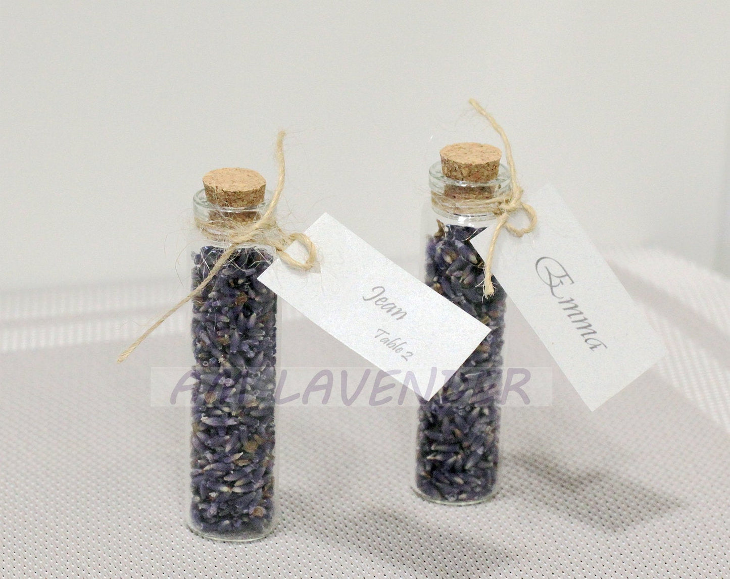 Lavender Wedding Place Setting, Personalized Name Place, dried flower place card, Wedding Favor