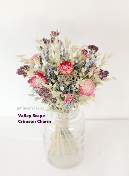 Bouquet: Valley Scape - Crimson Charm | AM Lavender