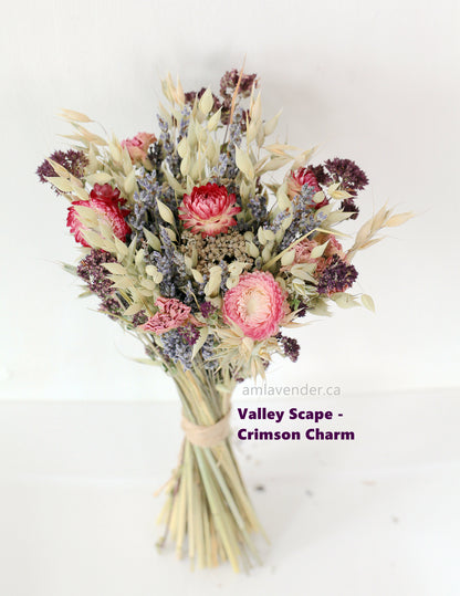 Bouquet: Valley Scape - Crimson Charm | AM Lavender