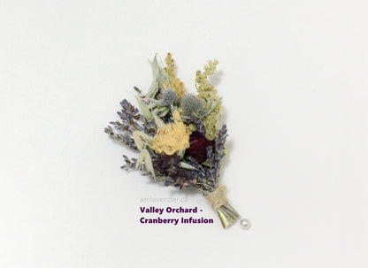 Boutonniere / Corsage : Valley Orchard - Cranberry Infusion | AM Lavender