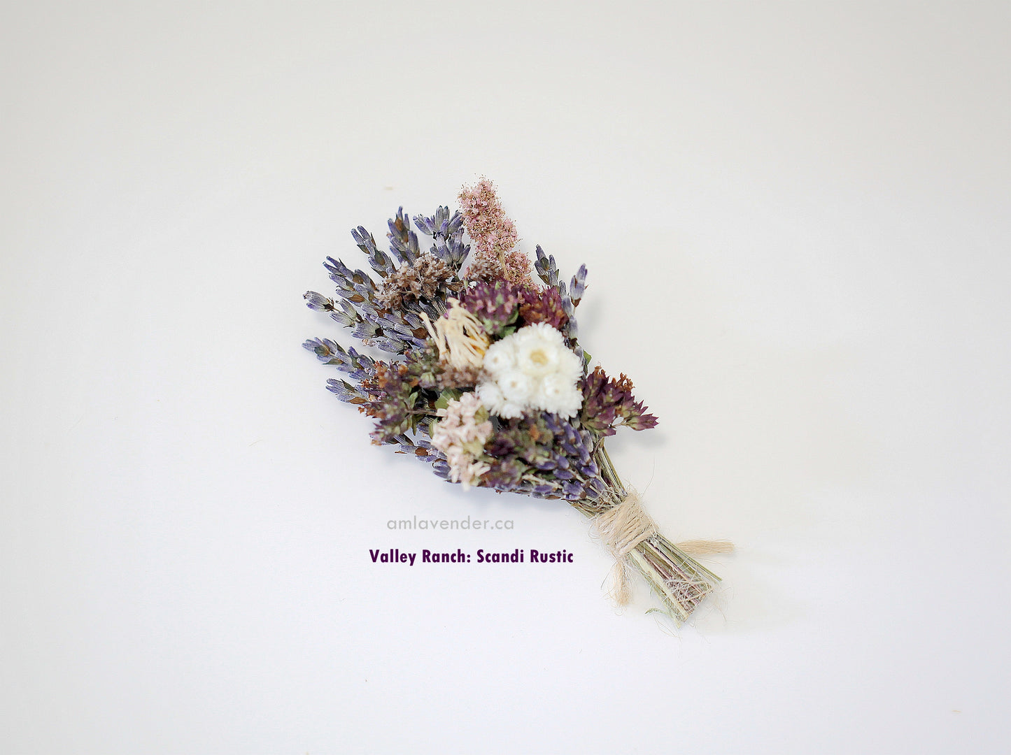 Bouquet: Valley Ranch - Scandi Rustic | Flat Lay Shape | AM Lavender