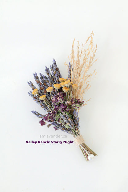 Boutonniere / Corsage : Valley Ranch - Starry Night | AM Lavender