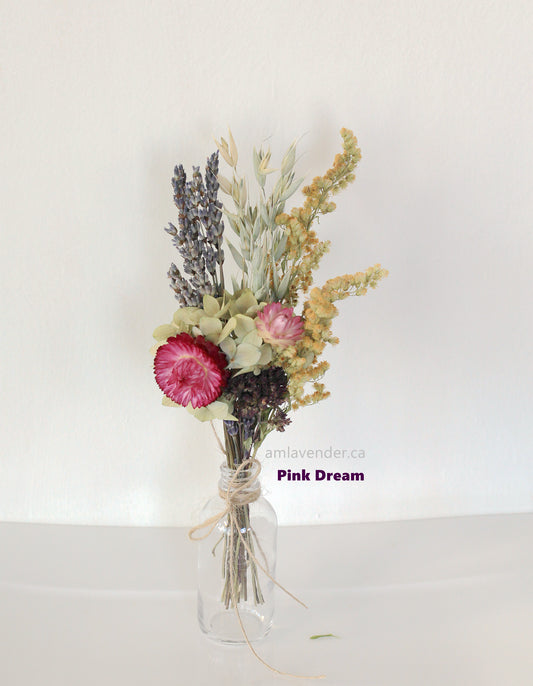 Mini Bouquet with Optional Vase - Pink Dream