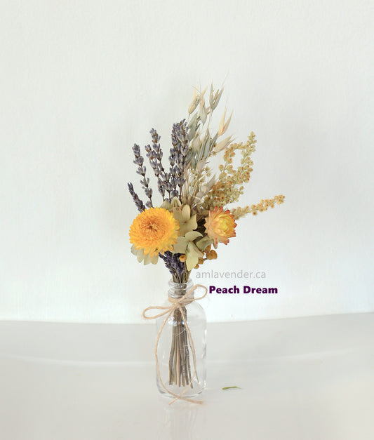 Mini Bouquet with Optional Vase - Peach Dream