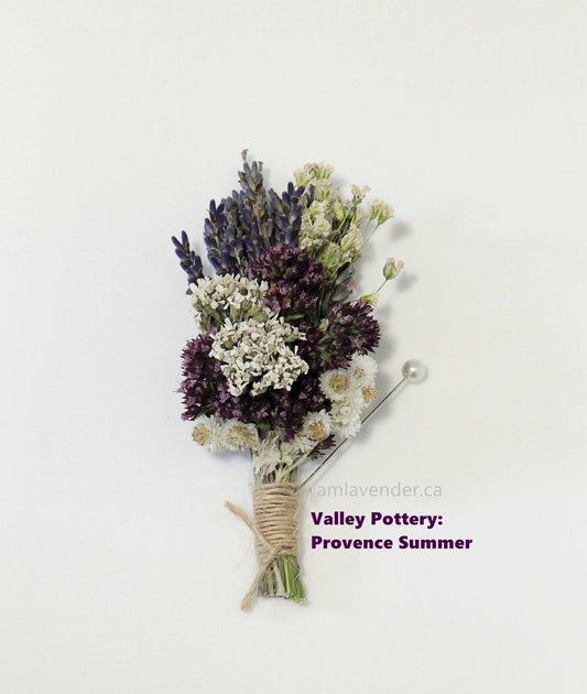 Boutonniere / Corsage : Valley Pottery - Provence Summer | AM Lavender