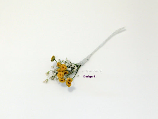 Dried Flower Hair Picks: Design 4 | AM Lavender