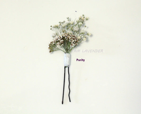Hair Pin : Purity | AM Lavender
