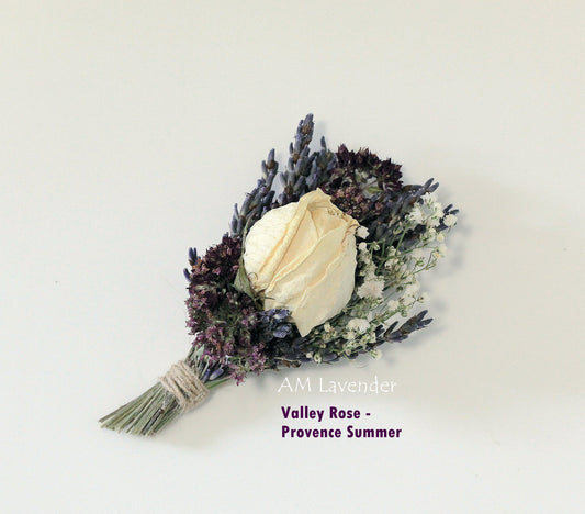 Boutonniere / Corsage : Valley Rose - Provence Summer | AM Lavender