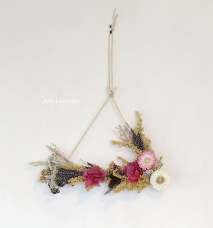 Dried Flower Wreath: Calming | AM Lavender