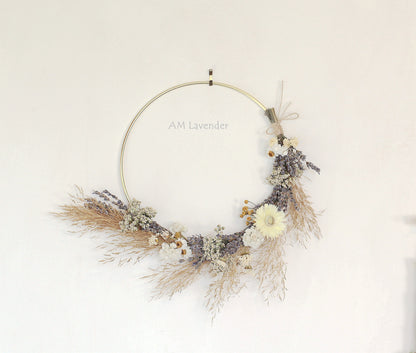 Dried Flower Wreath: Aloha | AM Lavender