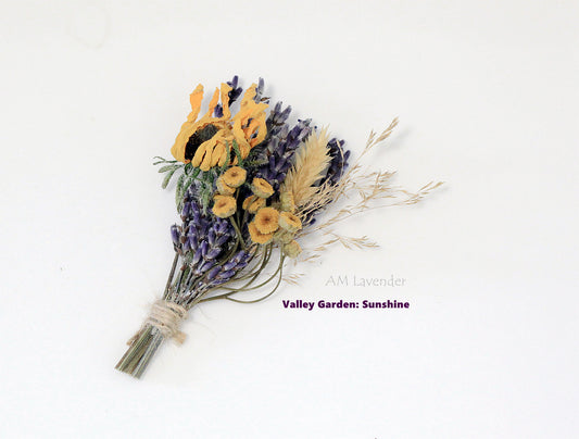 Boutonniere / Corsage : Valley Garden - Sunshine | AM Lavender