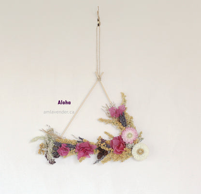 Dried Flower Wreath: Aloha | AM Lavender