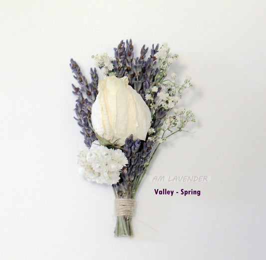 Boutonniere / Corsage : Valley Rose - Spring | AM Lavender