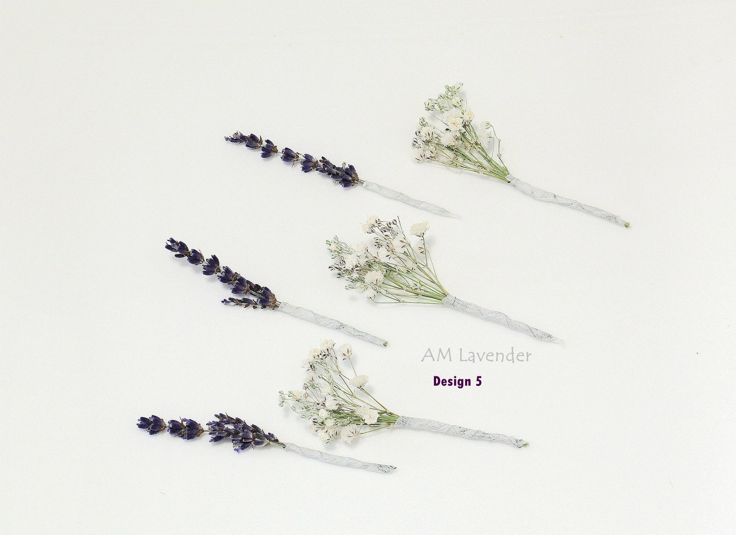 Dried Flower Hair Picks: Design 5 | AM Lavender