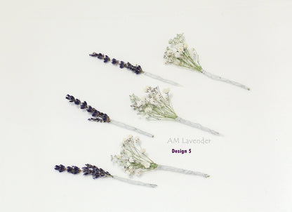 Dried Flower Hair Picks: Design 5 | AM Lavender
